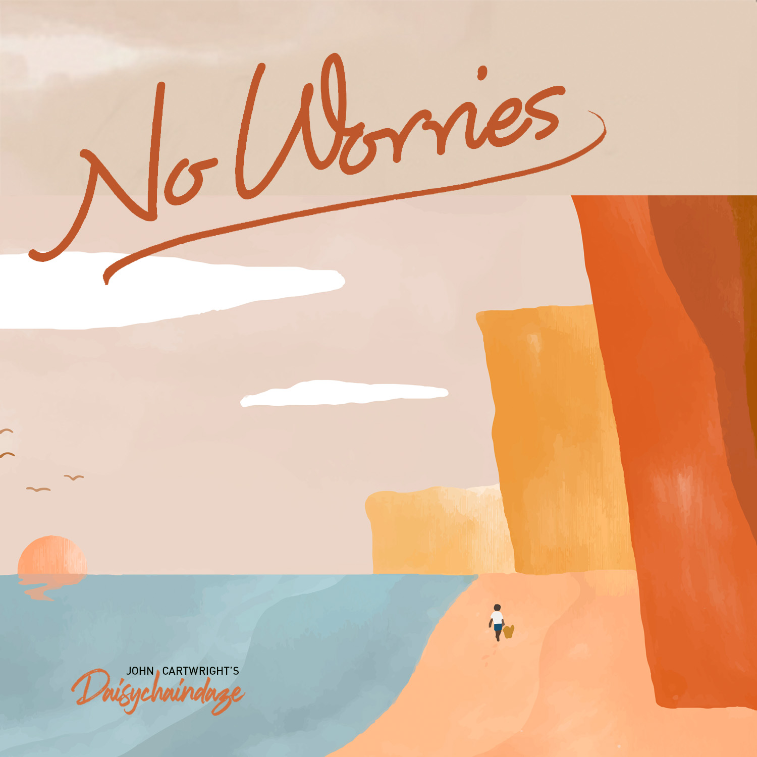 cd artwork cover of ‘No Worries’ by daisychaindaze